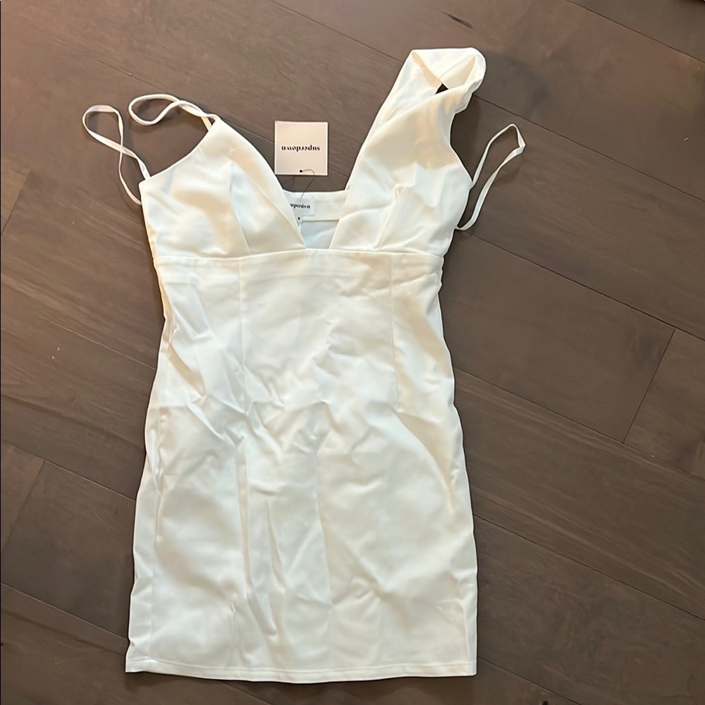White SuperDown Dress Revolve NWT